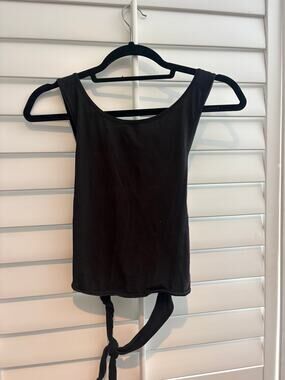 Lululemon Black Open-Back Athletic Tank